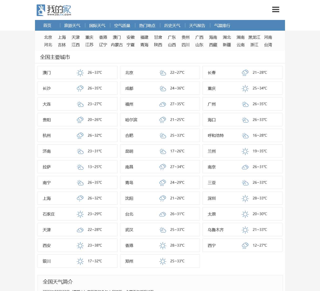 我的家天气网 - 全国天气查询,天气预报查询一周,大中城市天气预报