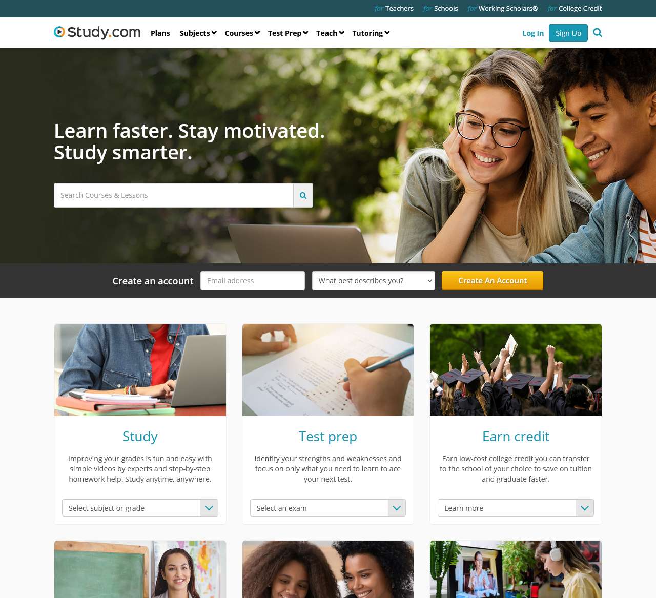 Study.com | Take Online Courses. Earn College Credit. Research Schools, Degrees & Careers