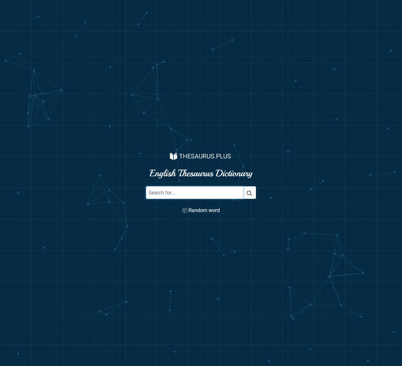 Thesaurus.plus - Online Thesaurus Dictionary of the English language