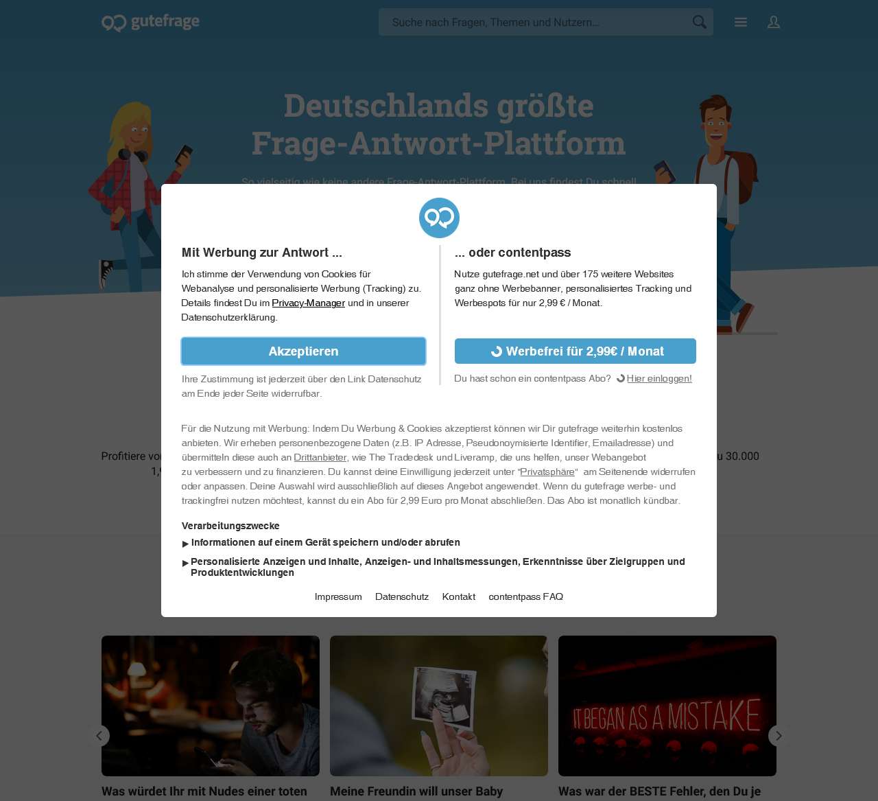 Gutefrage - die größte deutschsprachige Frage-Antwort-Plattform