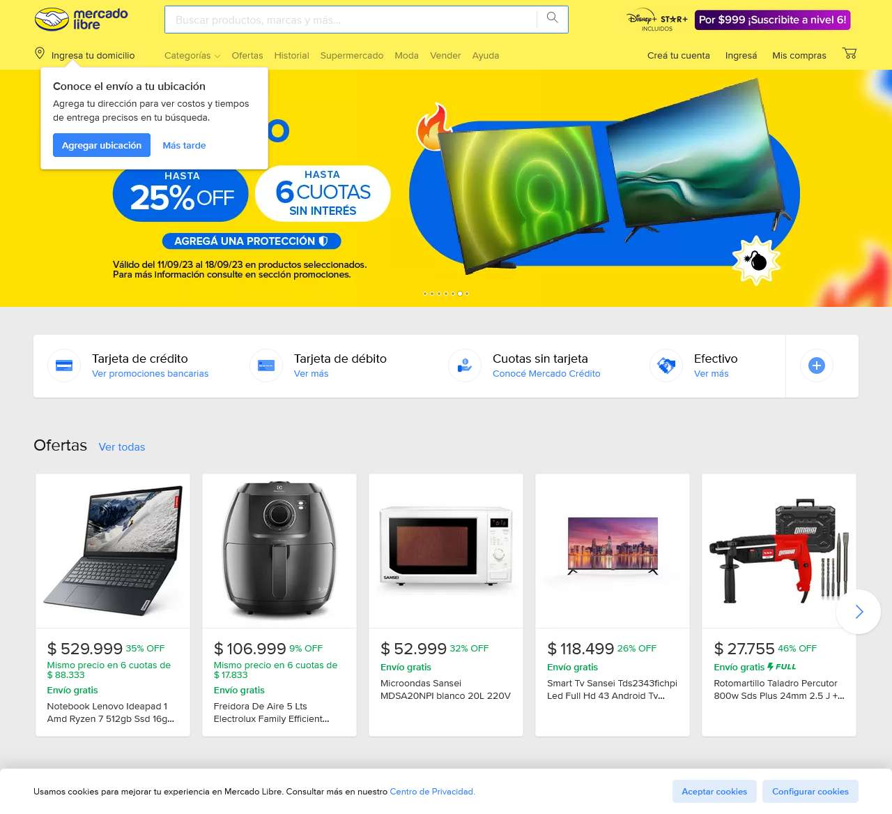 Mercado Libre Argentina - Envíos Gratis en el día