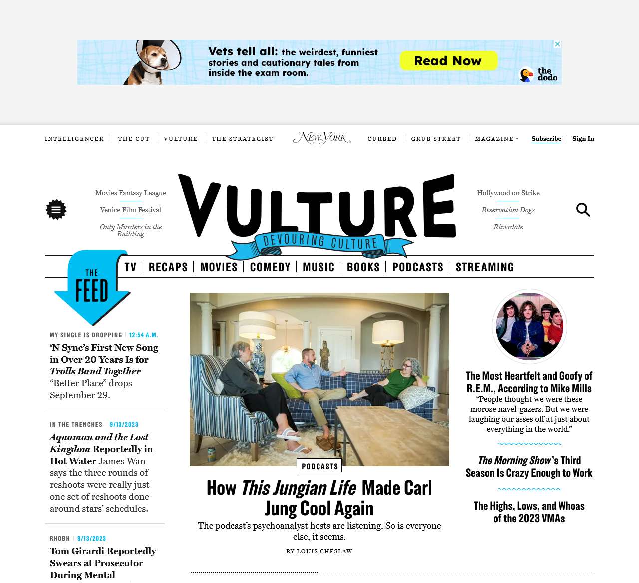 Vulture - Entertainment News - TV, Movies, Music, Books, Theater, Art