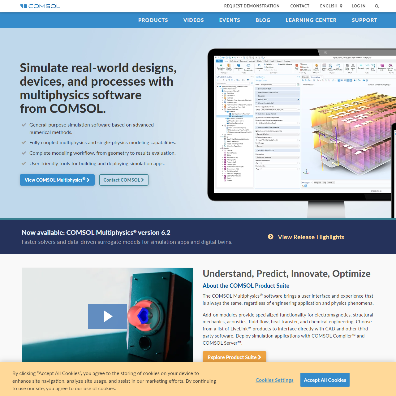 COMSOL – Software for Multiphysics Simulation