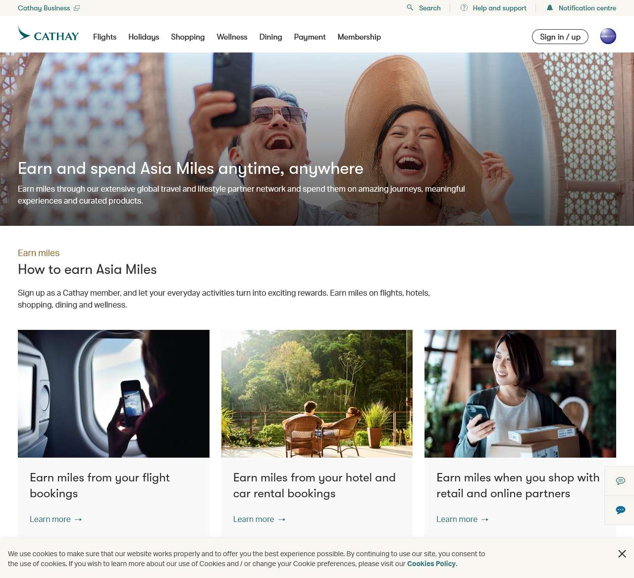 A life rewarded with Asia Miles