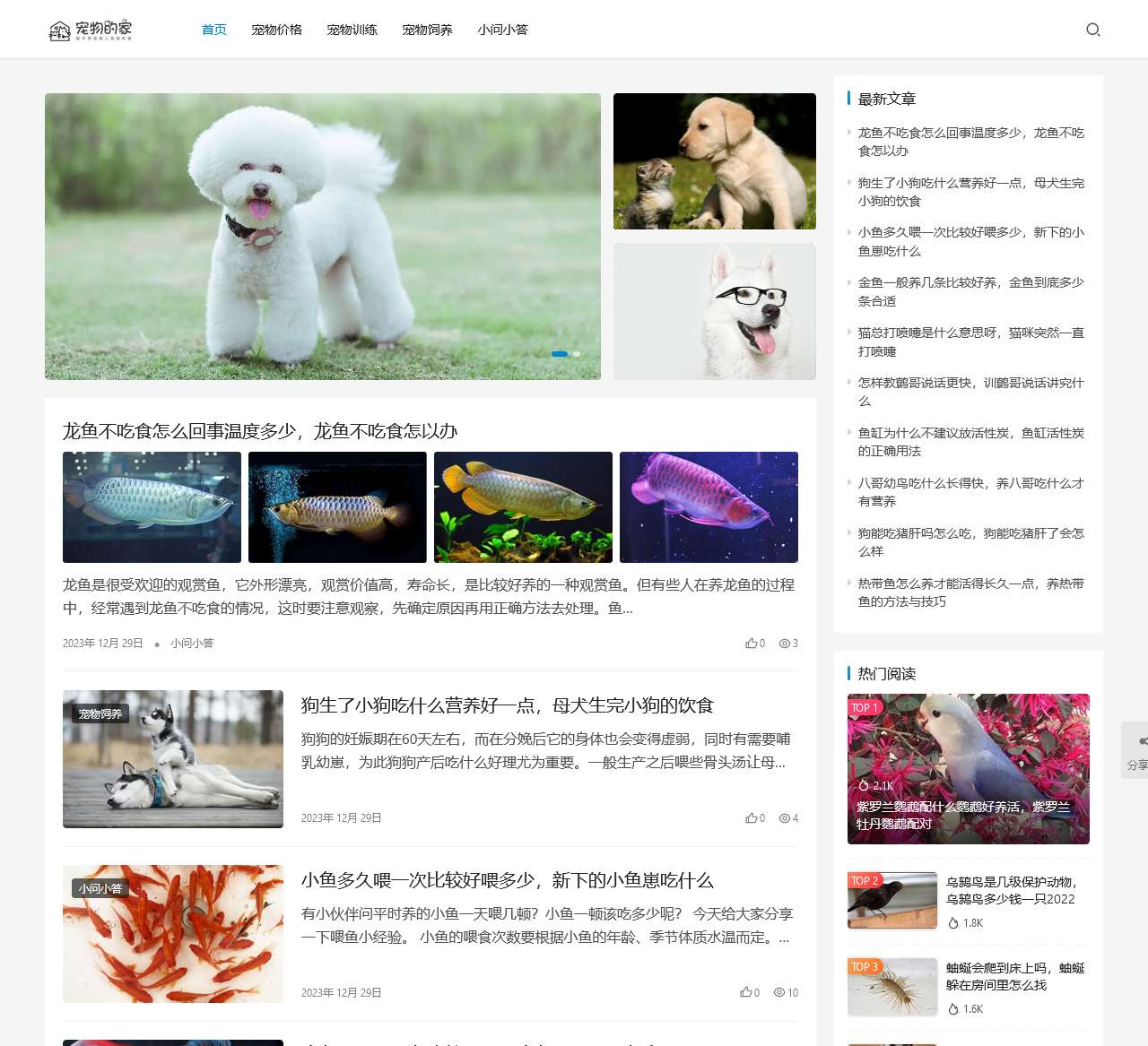 宠物的家-新手养宠物上宠物的家