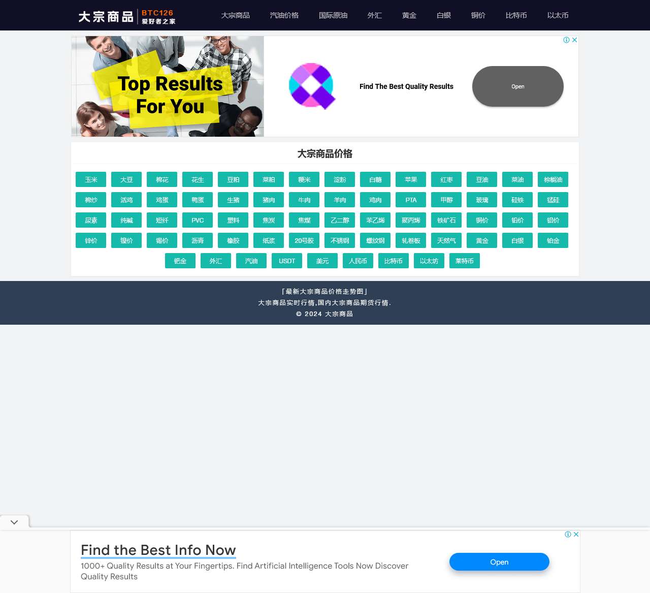 大宗商品实时行情 – 国内大宗商品期货行情_大宗商品价格走势图查询