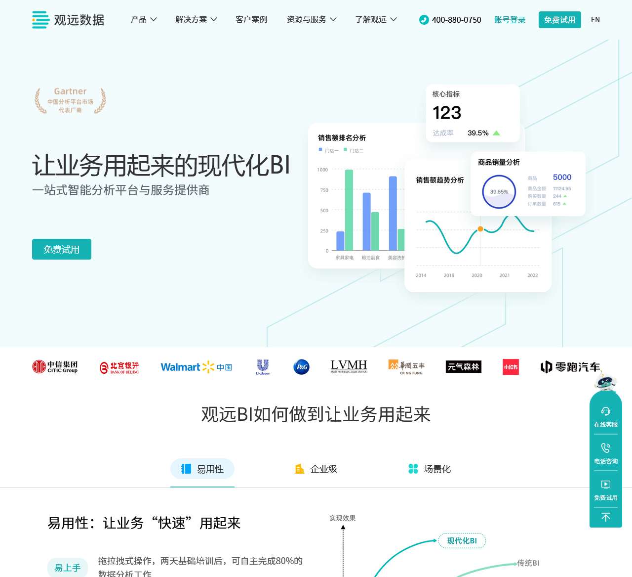 BI平台_现代化BI_让业务用起来的BI系统-观远数据