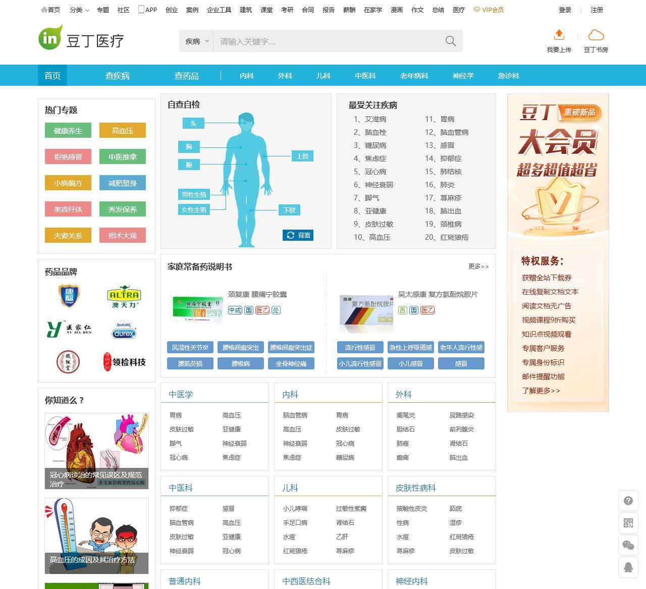 医疗频道首页—yiliao.docin.com 豆丁医疗