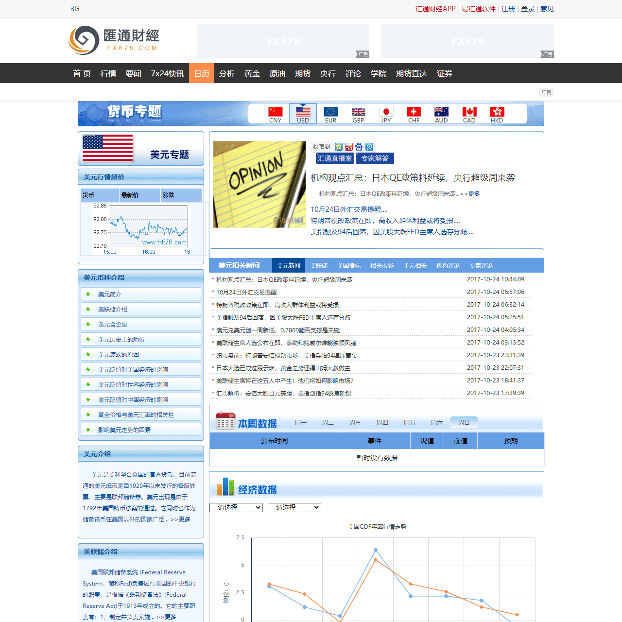 美元_美元汇率_今日美元外汇牌价查询_美元专题-汇通网