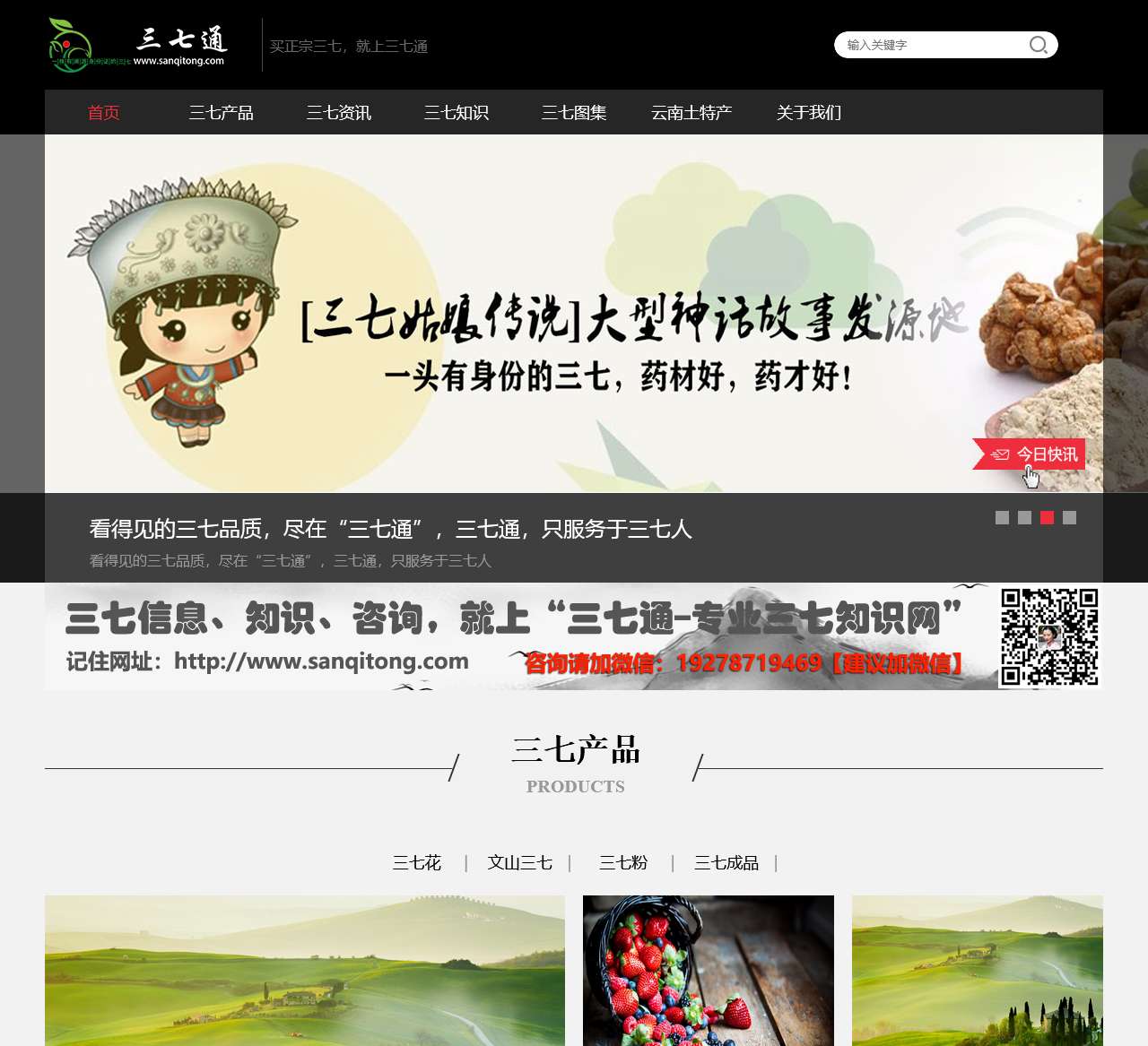 三七通-正宗原产地三七信息交流平台-云南三七-文山三七