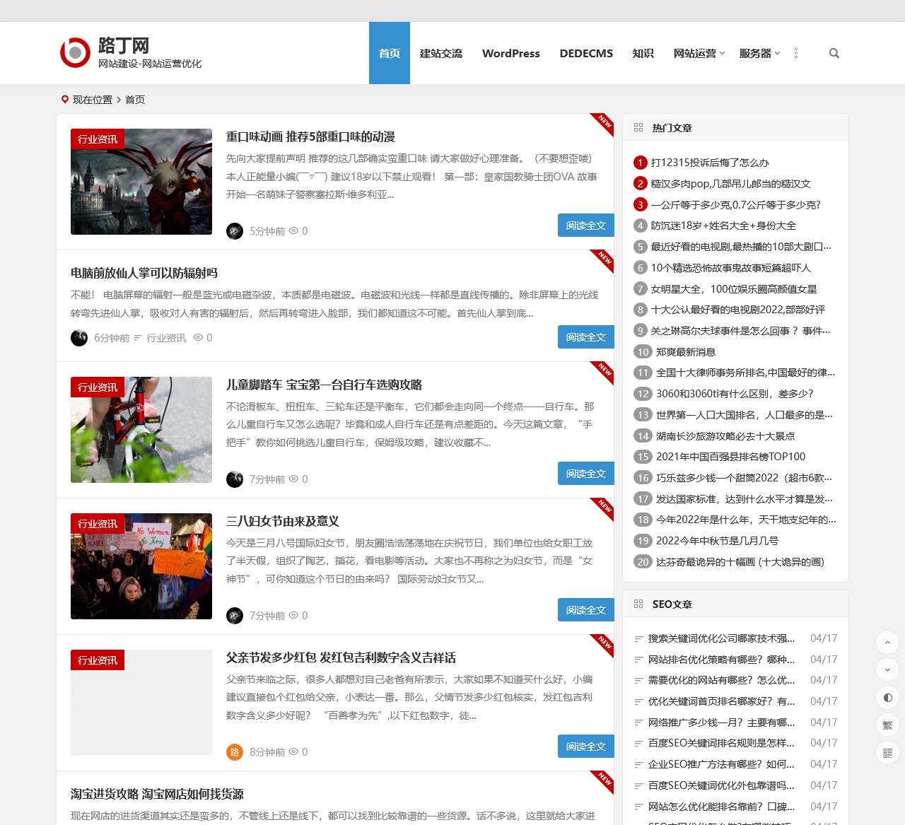 路丁网 | 网站建设-网站运营优化