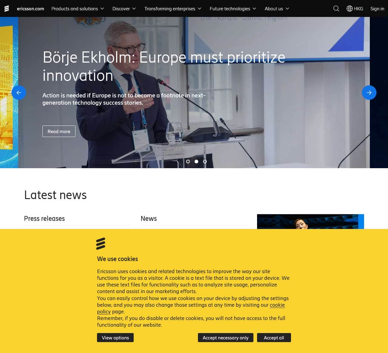 Ericsson – Helping to shape a world of communication