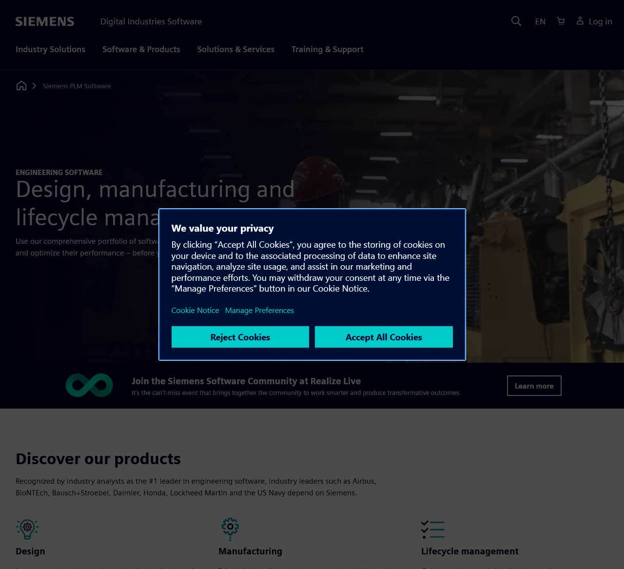 Design, manufacturing and lifecycle management | Siemens Software