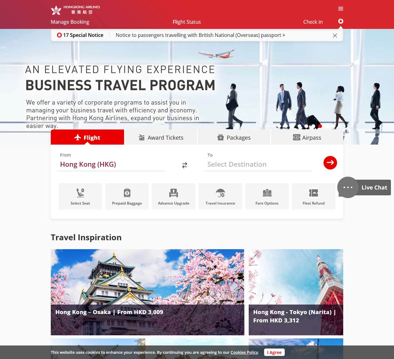 Fly Hong Kong Airlines | Flights To & From Hong Kong