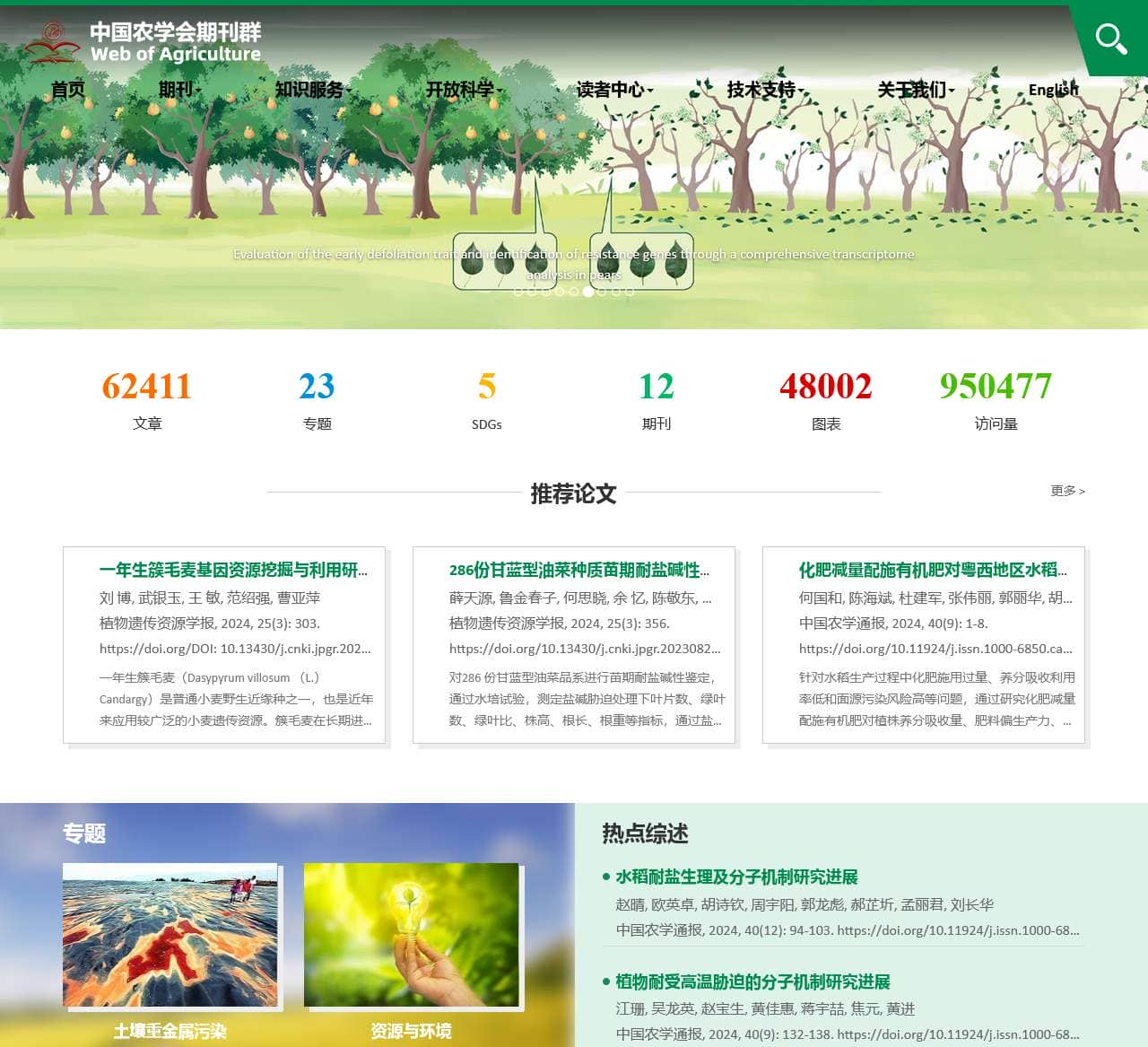 中国农学会期刊群