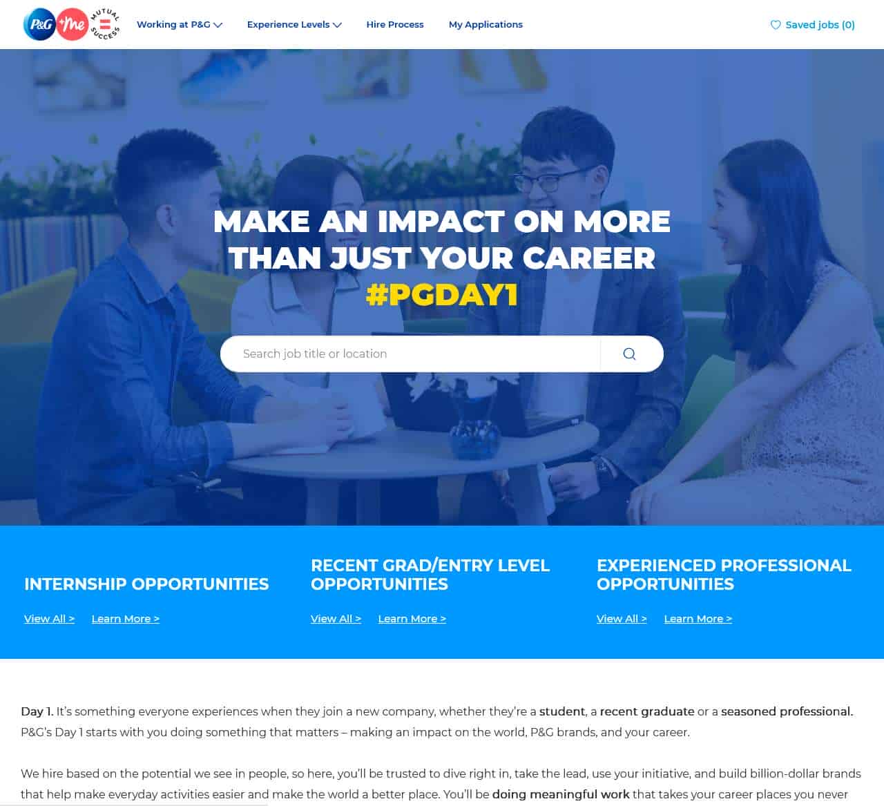 Make an Impact on More Than Just Your Career at Procter & Gamble – China