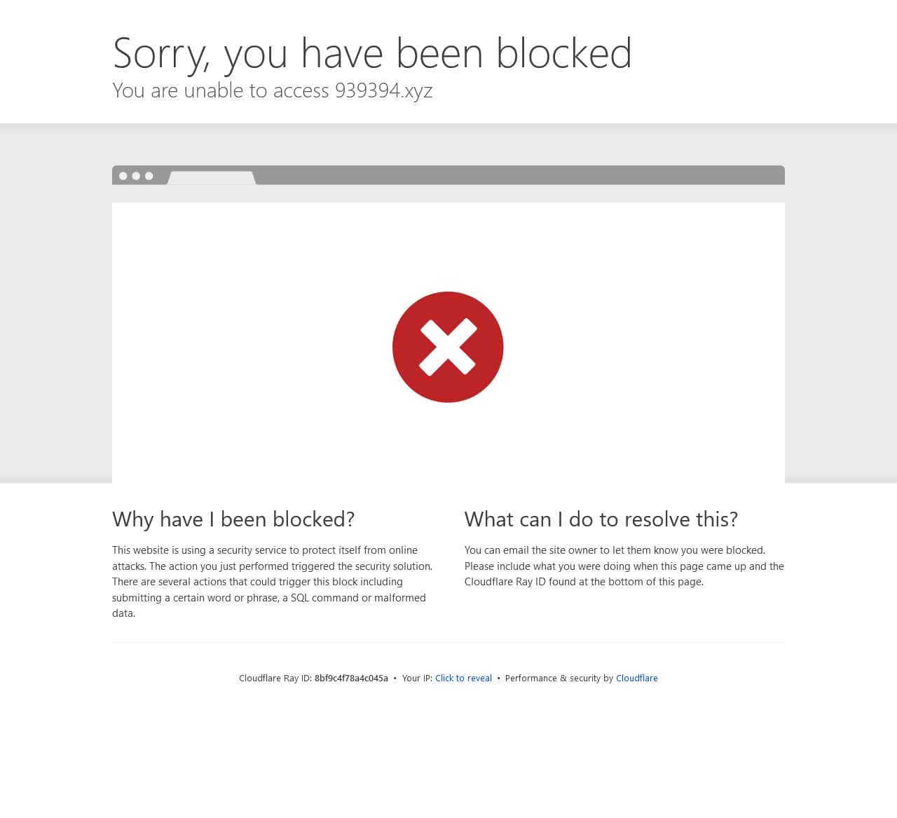 Access denied | 939394.top used Cloudflare to restrict access