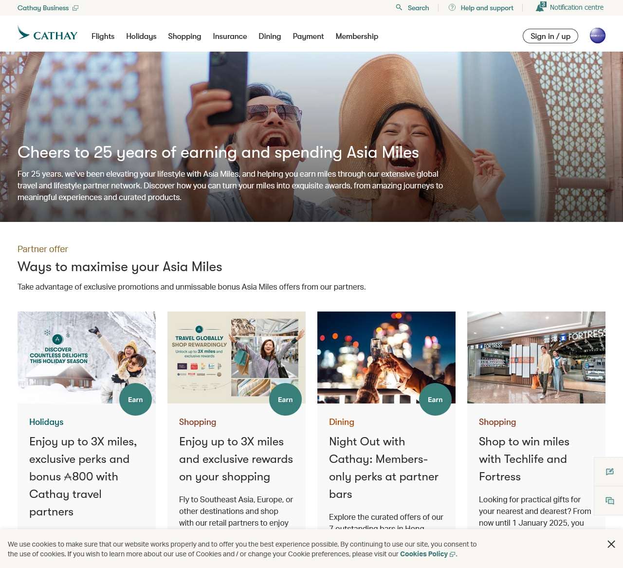 A life rewarded with Asia Miles