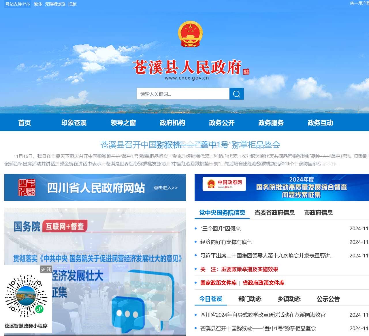 苍溪县人民政府