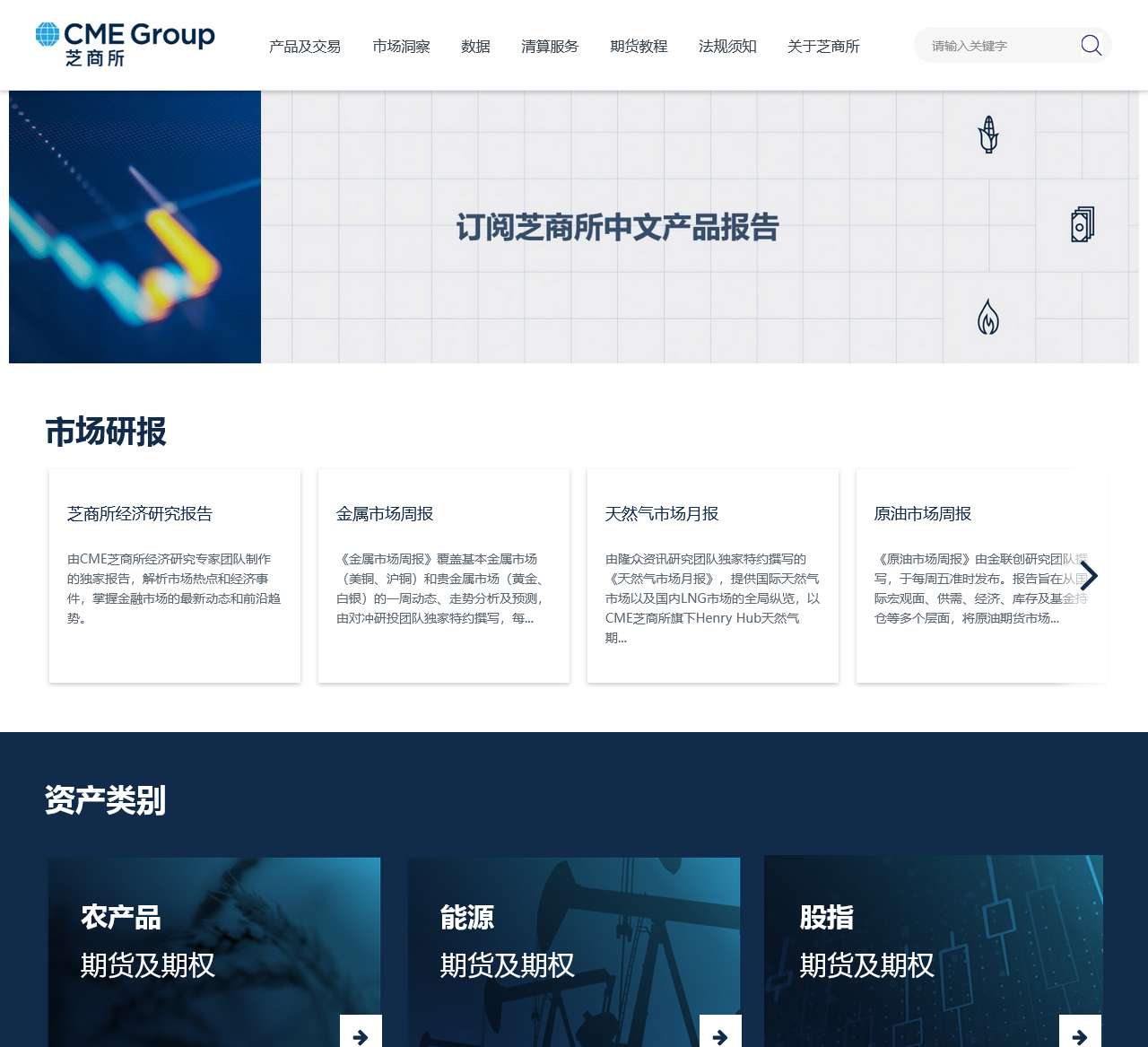 CME Group芝商所官网