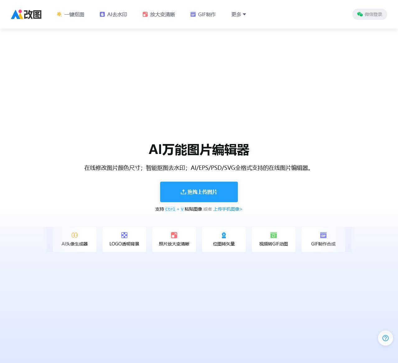 在线修改图片大小尺寸;免费抠图照片处理工具