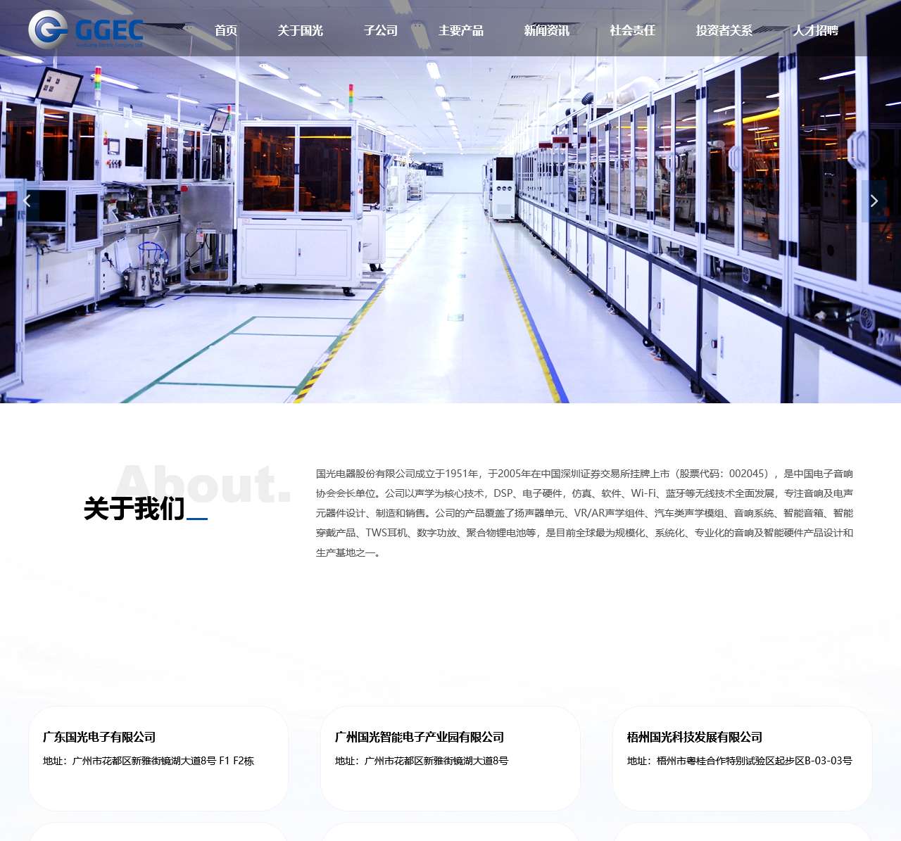 国光电器股份有限公司