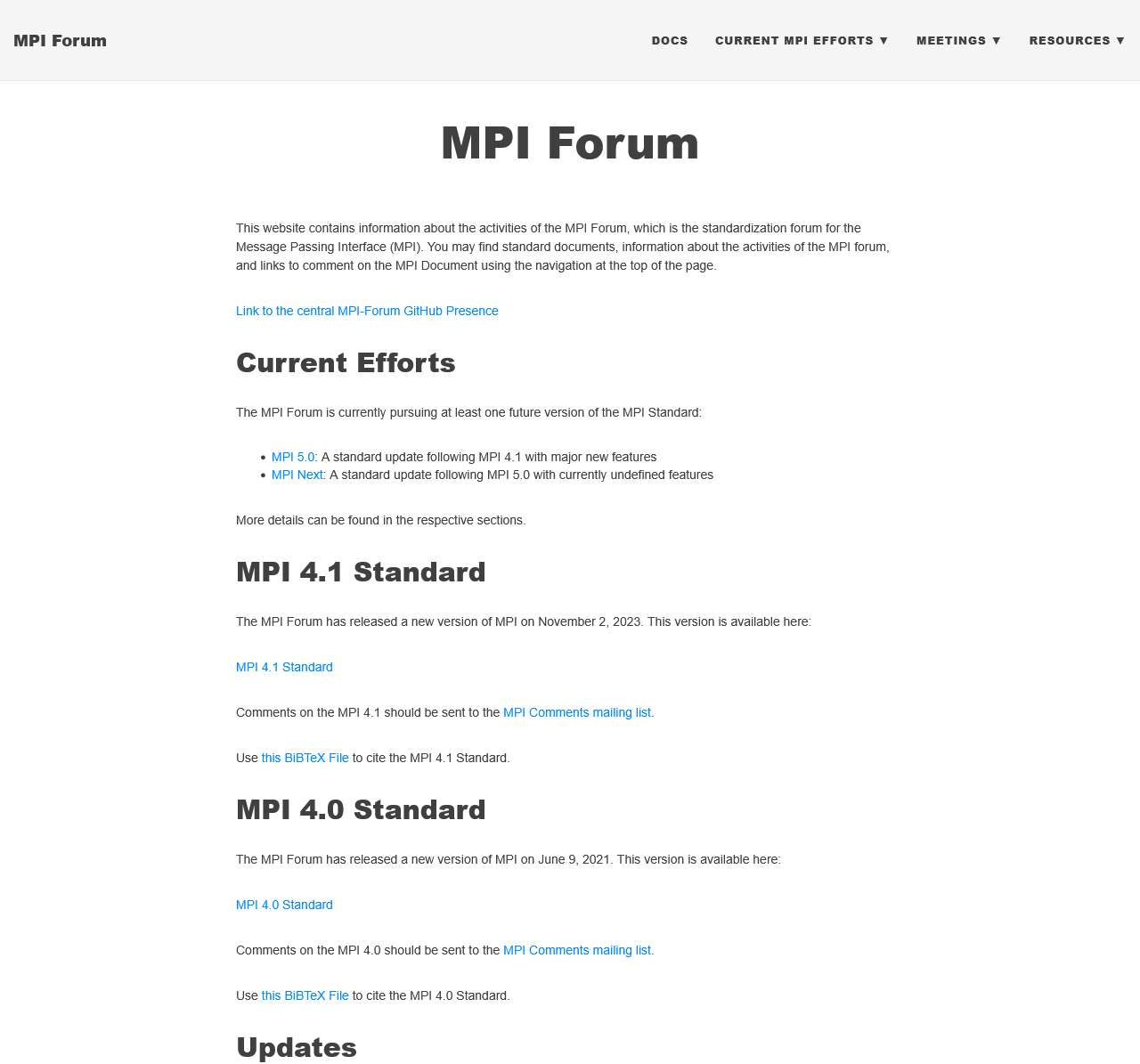 MPI Forum